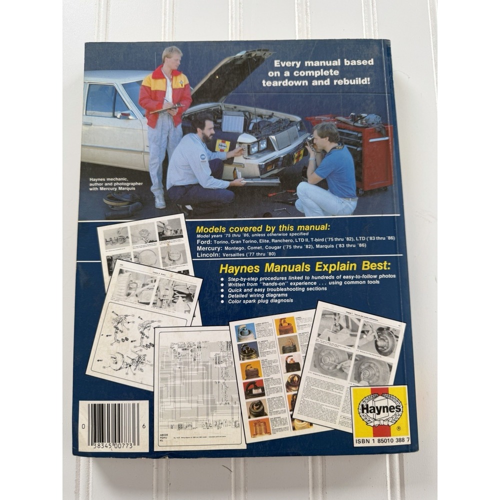 Haynes 36044 (773) US Ford & Mercury Mid-Size 1975 - 1986 Repair Manual - Picture 2 of 4